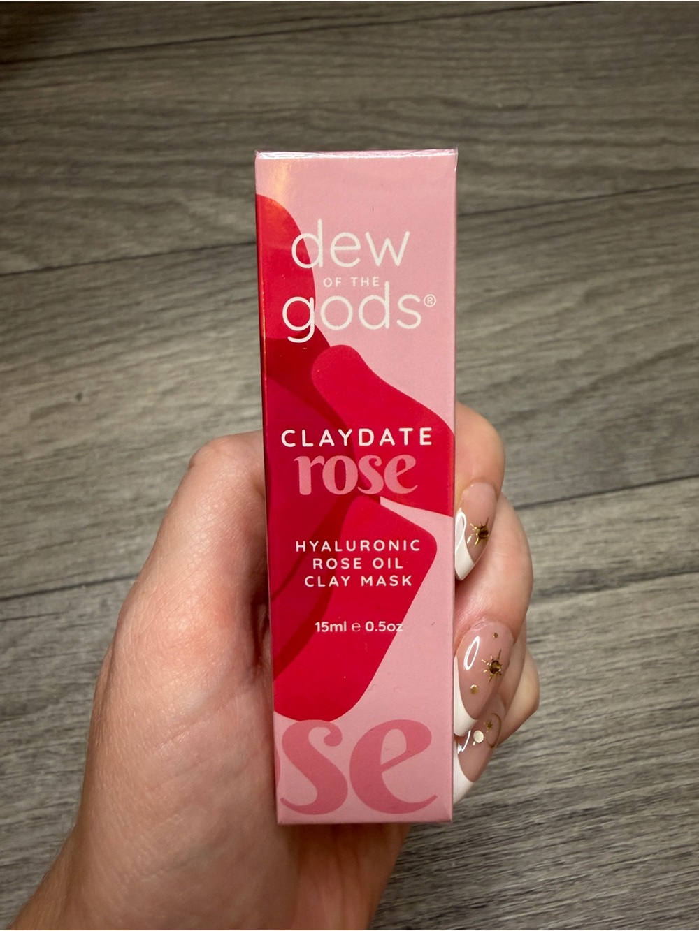 NEW Dew of the Gods Claydate Rose Hyaluronic Rose Oil Clay Mask 15ml Sealed
